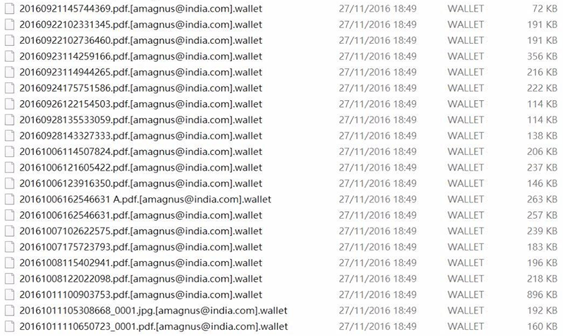 Los archivos .wallet Los archivos .wallet