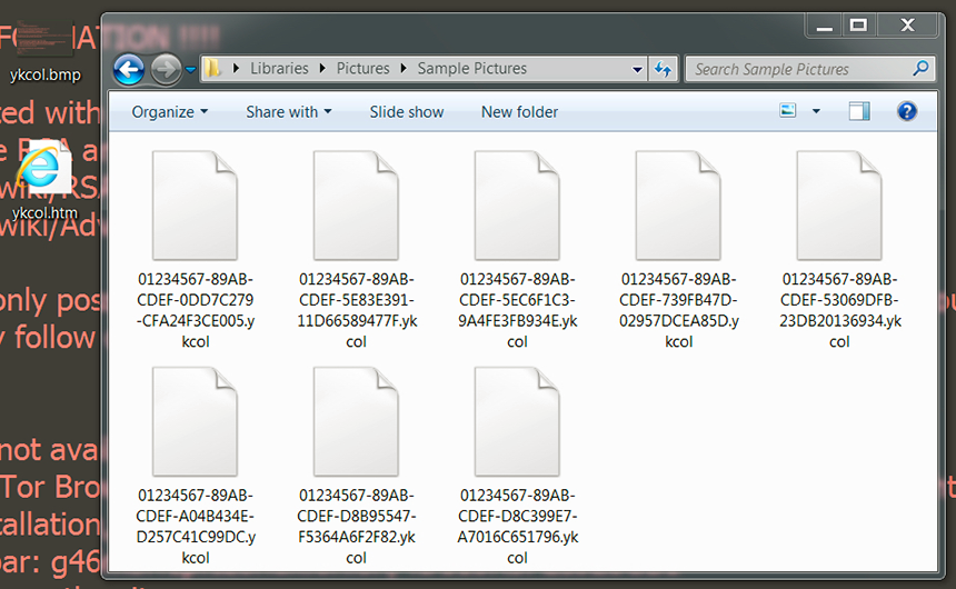 Ykcol / Locky ransomware modifica los datos más allá de la recuperación regular Ykcol / Locky ransomware modifica los datos más allá de la recuperación regular