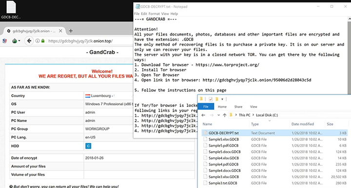 Incursión de ransomware GandCrab Incursión de ransomware GandCrab