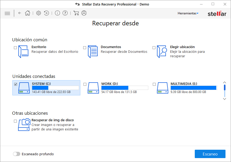 Stellar Data Recovery